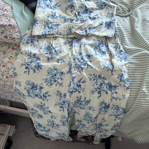 Monteau Blue Floral Patterned Garment